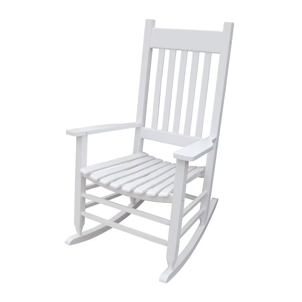 Wooden Porch Rocker Chair WHITE