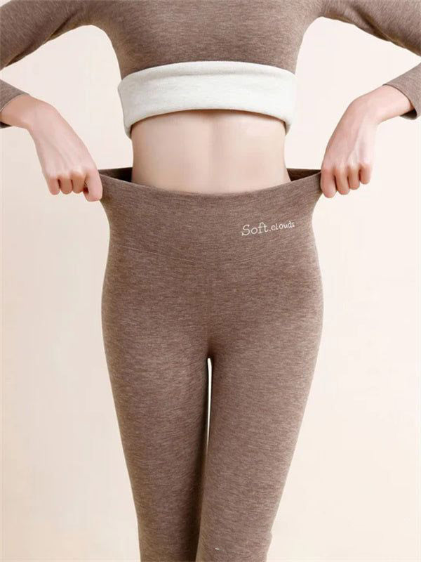 Women's Outer Hip Lift Leggings Fleece-lined Shark Pants