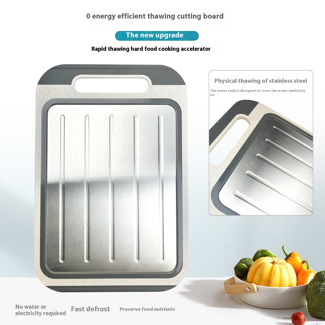 304 Stainless Steel Cutting Board Double-sided